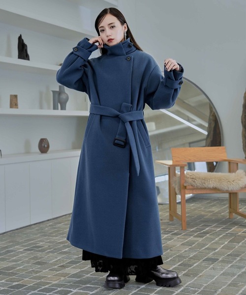 HARE（ハレ） チェスターコート FREE ブルー レディース : ZOZOTOWN