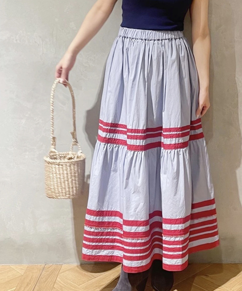 IENA LA BOUCLE ◆フレアスカート IENA（イエナ）の「IENA LA BOUCLE RATTIフラワーイージーフレア