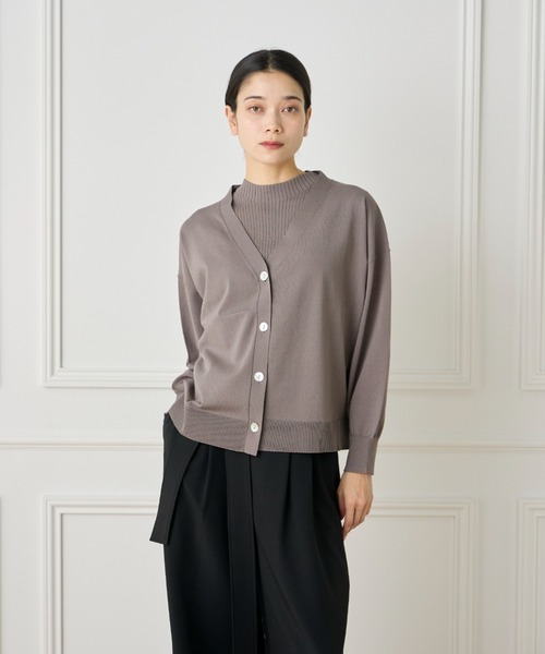 カーディガン 1/28 Good Mood Vネックカーディガン レディース INED カーディガン 1/28 Good Mood Vネックカーディガン