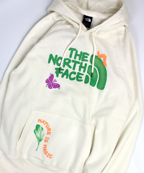 「THE NORTH FACE」 プルオーバーパーカー S ナチュラル レディース