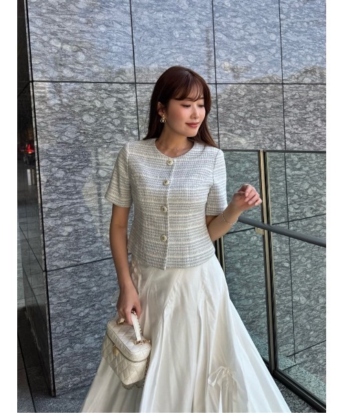 Her lip to コート アウター Louise Classic Tweed Jacket レディース