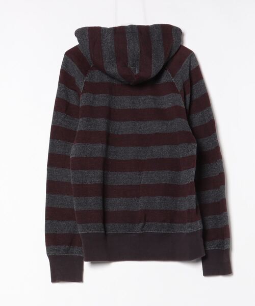【未使用】hystericglamour ヒステリックグラマーボーダーパーカー HYSTERIC GLAMOUR 「HYSTERIC GLAMOUR」 ボーダー柄プルオーバー