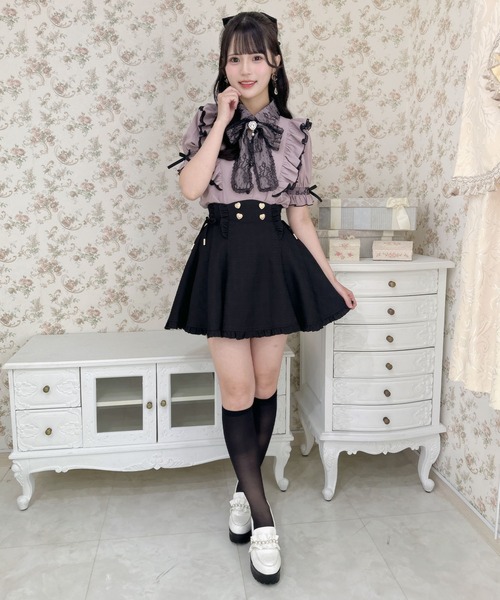ブラウス シャツ ボウタイフリルブラウス レディース ROJITA ブラウス シャツ ボウタイフリルブラウス レディース