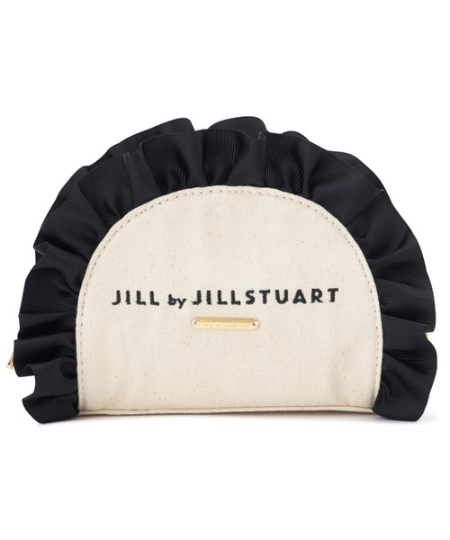 JILL STUART ブラックポーチ FRサイズ JILL by STUART 「JILL STUART」 ポーチ FREE ブラック