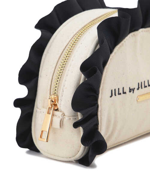 JILL STUART ブラックポーチ FRサイズ JILL by STUART 「JILL STUART」 ポーチ FREE ブラック