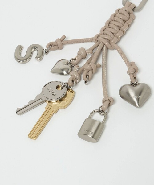キーケース 「別注」「OSOI」ロープ キーリング TAUPE
