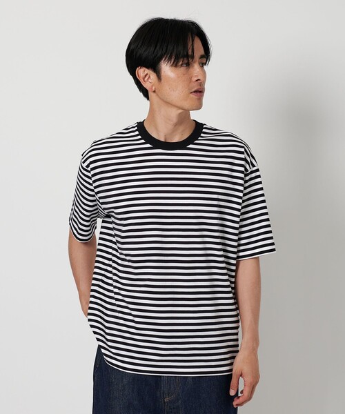 フィーニー　パイルボーダーTシャツ　ユナイテッドアローズ BEAUTY＆YOUTH UNITED ARROWS tシャツ HI-LINE ハイゲージ
