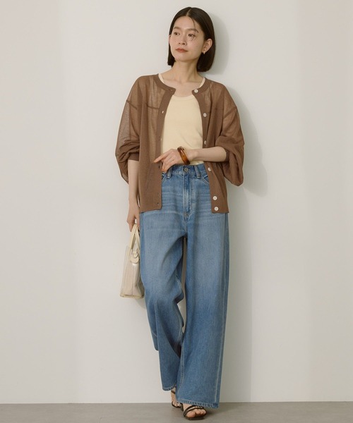 デニムジーンズ ワイドレッグ 爽やか クール アメリカン 大人 セール 37%OFF】アメリカンホリック AMERICAN HOLIC ワイド