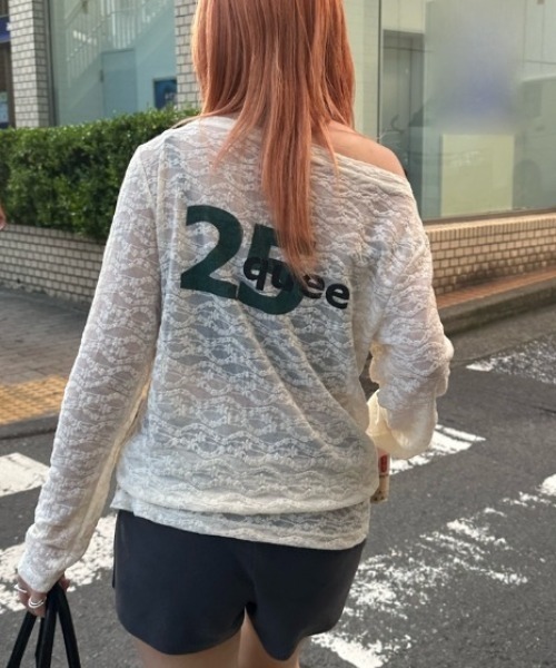 tシャツ 「25quee」レースナンバリングボートネックプルオーバー/580782 レディース | JEANASIS | 16