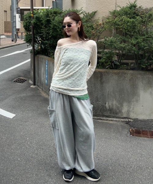 tシャツ 「25quee」レースナンバリングボートネックプルオーバー/580782 レディース | JEANASIS | 06