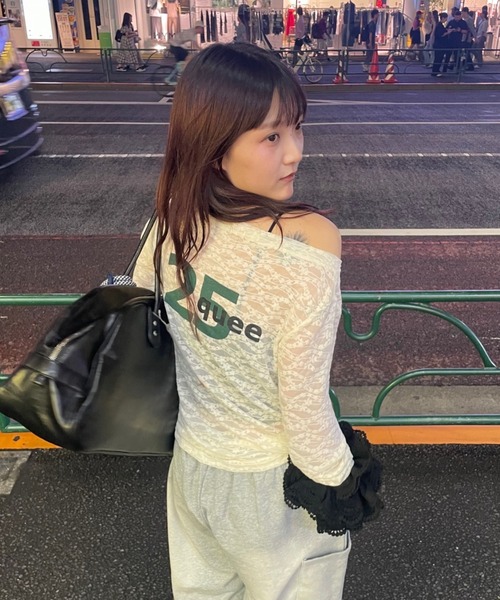 tシャツ 「25quee」レースナンバリングボートネックプルオーバー/580782 レディース | JEANASIS | 10