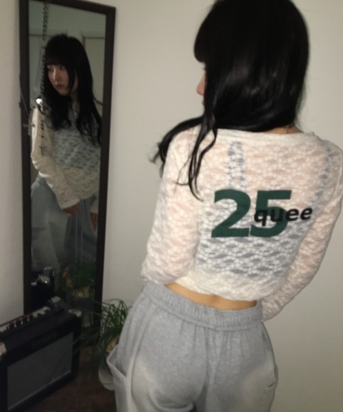 tシャツ 「25quee」レースナンバリングボートネックプルオーバー/580782 レディース | JEANASIS | 08