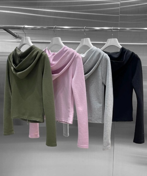 アプ♡新品パーカ パーカー angelica hood zip-up レディース : ZOZOTOWN Yahoo!店