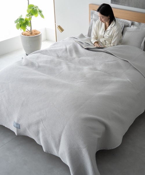 EMOOR（エムール） ベッド 寝具 ベッドスプレッド ポリエステルサテン