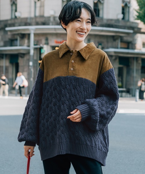 KRIFF MAYER Lady's Collection ニット セーター 「柔らかい・襟付き
