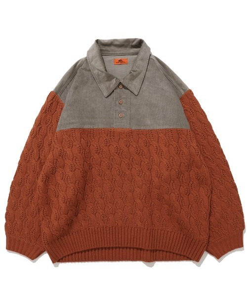 コーデュロイニット KRIFF MAYER Lady's Collection ニット セーター 「柔らかい・襟付き