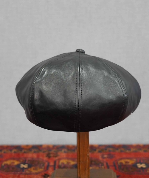 帽子 Mr.FATMAN Mr.FATMAN 帽子 キャスケット LEATHER BIG CASQUETTE メンズ