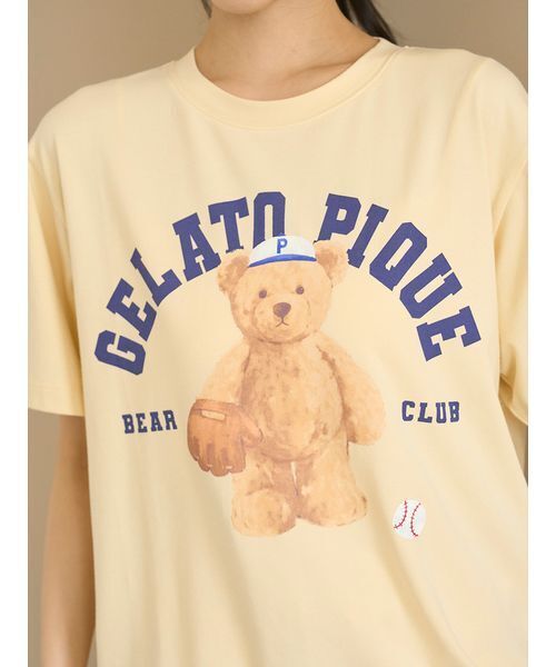 GELATO PIQUE テディベアルームウェア セール】ウォッシングベア柄Tシャツ（ルームウェア/パジャマ