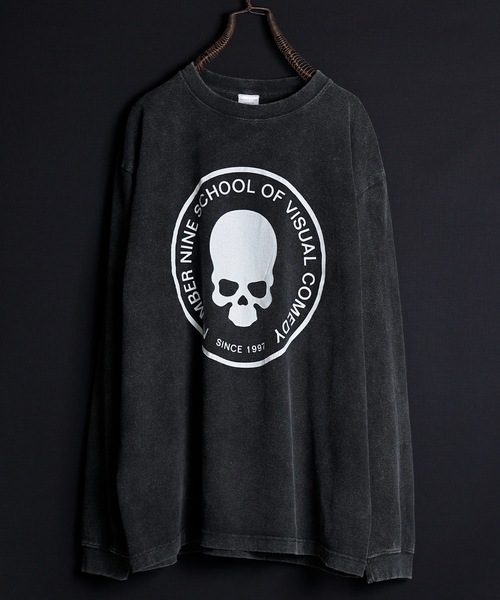 「NUMBER (N)INE」 長袖Tシャツ 4 ブラック メンズ
