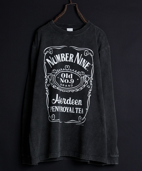 「NUMBER (N)INE」 長袖Tシャツ 4 ブラック メンズ