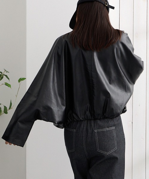 ADDITION STORE レザージャケット ライダース (トレンドのショート丈