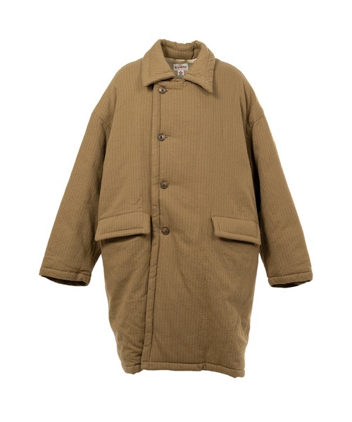 KAMIYA コート ジャケット Padded Pinstripe Coat メンズ : ZOZOTOWN