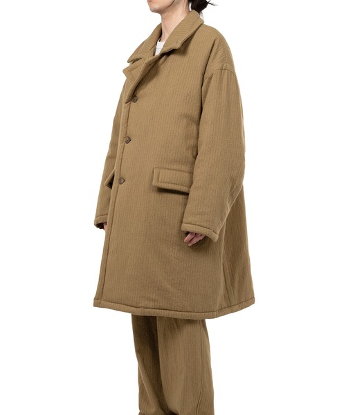 コート ジャケット Padded Pinstripe Coat メンズの画像