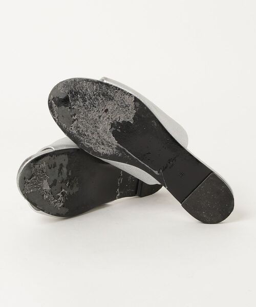 「Robert Clergerie」 フラットサンダル 38 シルバー レディース_画像3