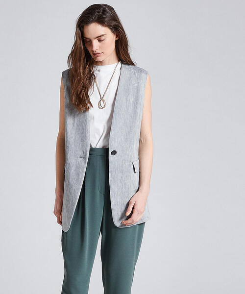 「DES PRES」 ノースリーブトップス S ブラック レディース_画像5