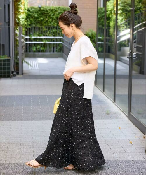 「B.C STOCK」 「Simplicite」ロングスカート FREE ブルー レディース_画像3