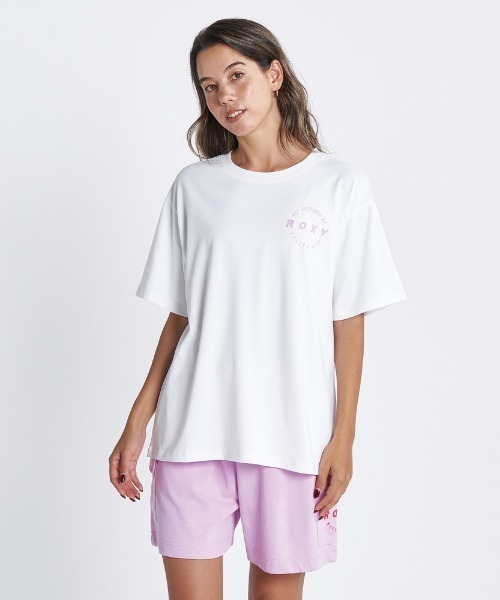 「ROXY」 半袖Tシャツ LARGE ピンク レディース_画像2