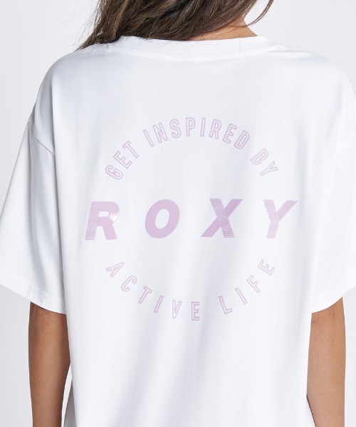「ROXY」 半袖Tシャツ LARGE ピンク レディース_画像4