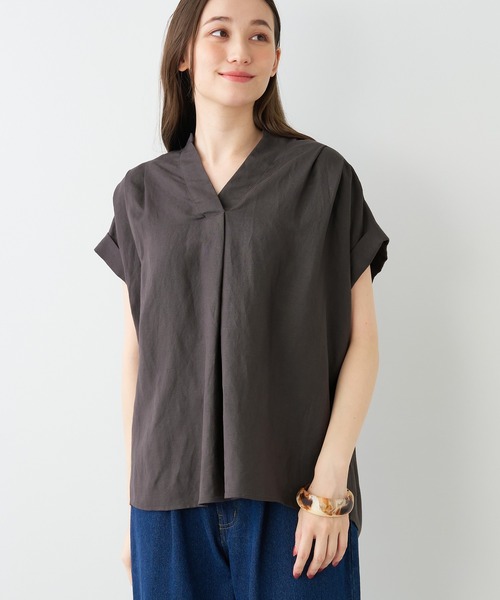 「MICA&DEAL」 半袖ブラウス FREE ライトベージュ レディース_画像5