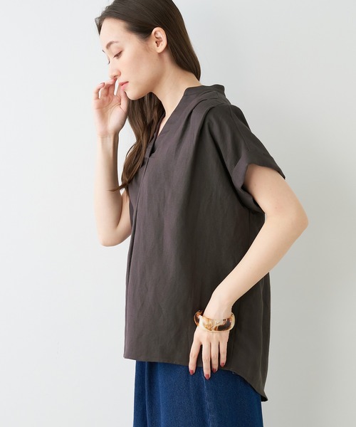 「MICA&DEAL」 半袖ブラウス FREE ライトベージュ レディース_画像6