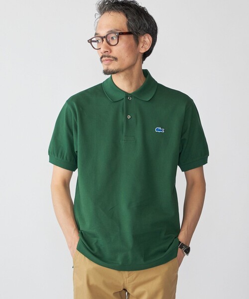 「LACOSTE」 半袖ポロシャツ 2 グリーン メンズ