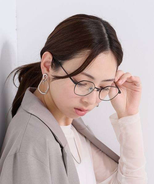 AIM（エイム） uvカット 伊達メガネ メガネ 眼鏡 「AIM」メタル