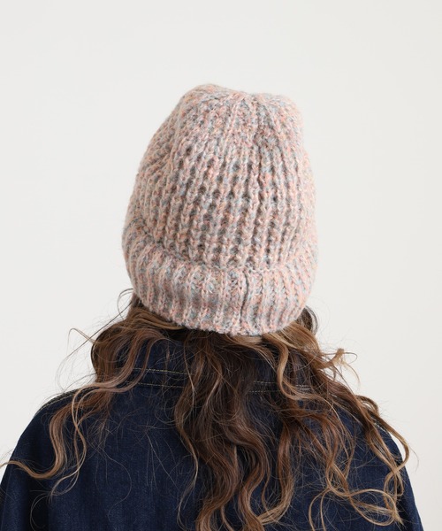 Ruben ニット帽 ニットキャップ レディース RUBEN MIX YARN STRAP HAT