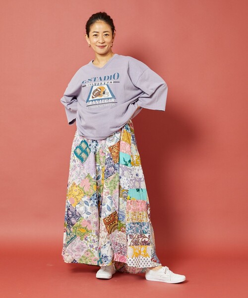 「Freada」 半袖Tシャツ ONE SIZE ブラック レディース_画像8