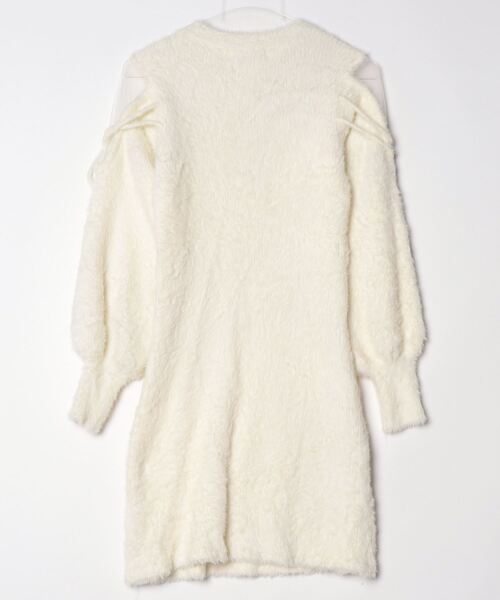 「dazzlin」 ニットワンピース FREE オフホワイト レディース_画像2