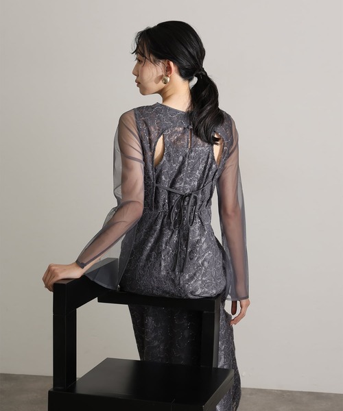 Atlo 袖あり&ミモレ丈3点セット atlo（アトロ） ドレス 袖あり＆ミモレ