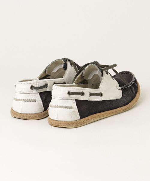 「Unline by alfredoBANNISTER」 モカシンシューズ 42 ネイビー メンズ_画像2