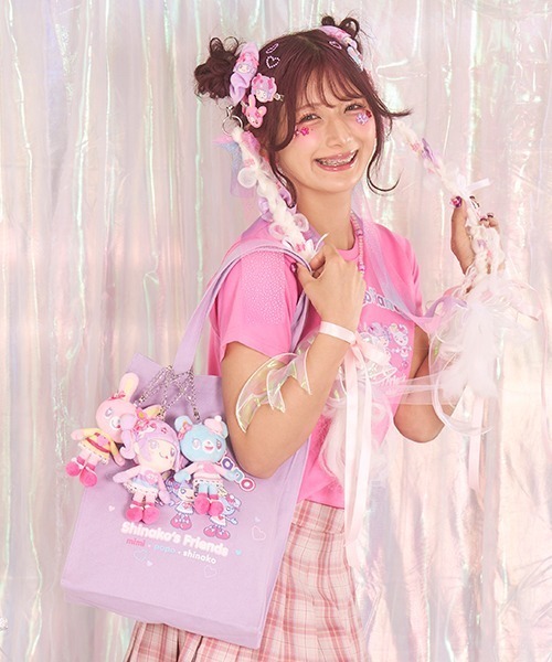 mezzo piano レッスンバッグ 「しなこちゃん×ミミポポ」トートバッグ