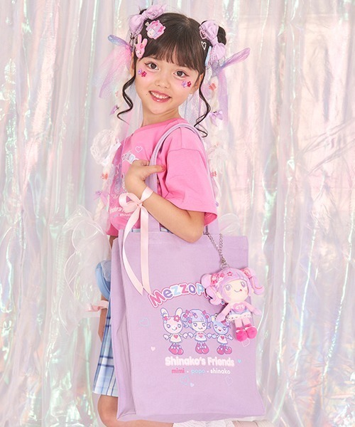 mezzo piano レッスンバッグ 「しなこちゃん×ミミポポ」トートバッグ