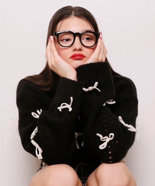 「Seemi. byNICECLAUP」 長袖ニット FREE 杢グレー レディース_画像7