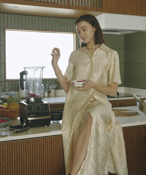 「Firsthand」 シャツワンピース FREE ブルー レディース_画像3