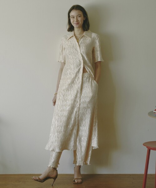 「Firsthand」 シャツワンピース FREE ブルー レディース_画像4