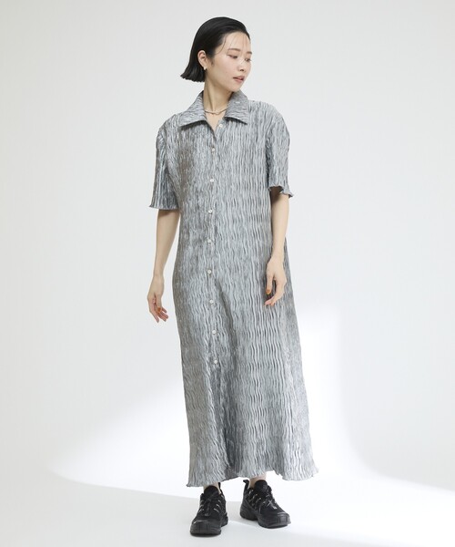 「Firsthand」 シャツワンピース FREE ブルー レディース_画像6