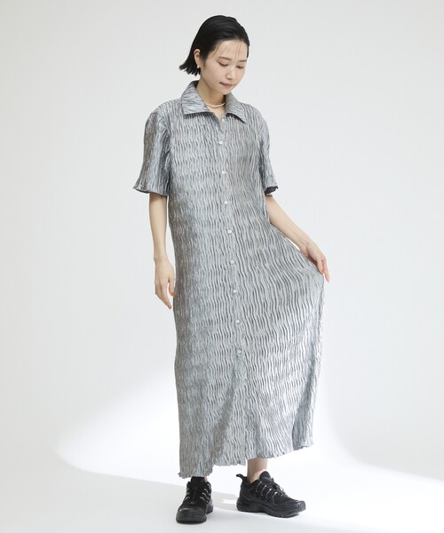 「Firsthand」 シャツワンピース FREE ブルー レディース_画像7