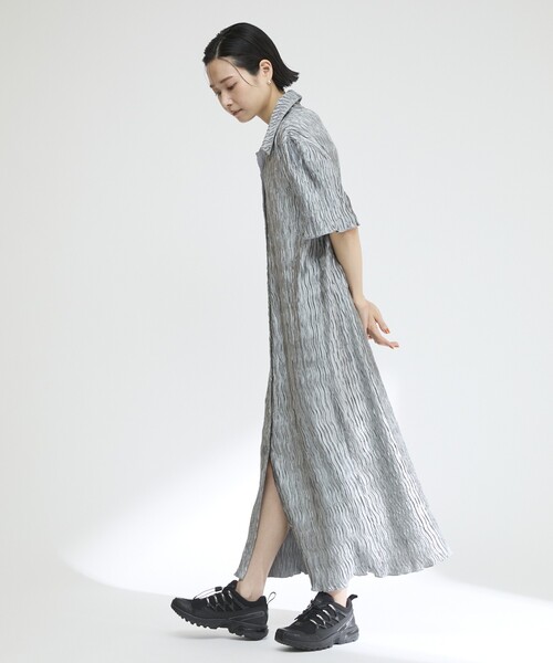 「Firsthand」 シャツワンピース FREE ブルー レディース_画像9