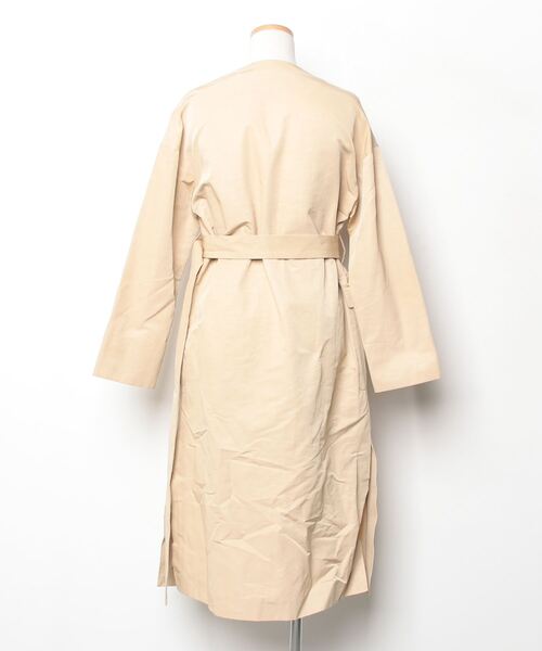 TOMORROWLAND（トゥモローランド） ノーカラーコート 36 ベージュ